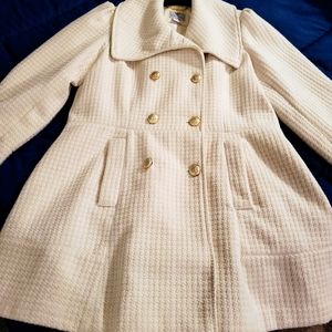 Brand New, Without Tags, Never Worn, Worthington, White Pea Coat, Womens size XL
